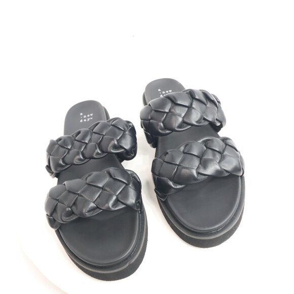 a new day women's black sandals size 9 womens - Picture 1 of 9